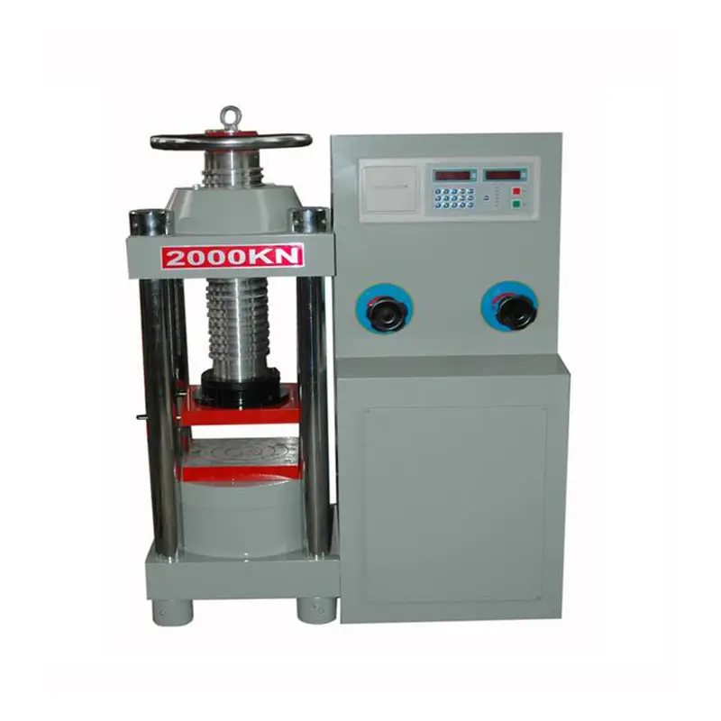 Máquina de ensayo de compresión de hormigón de 2000 kn