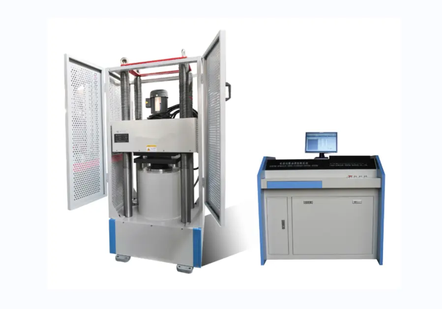 WAW-2000D máquina de ensaio de servo-compressão electrohidráulica
