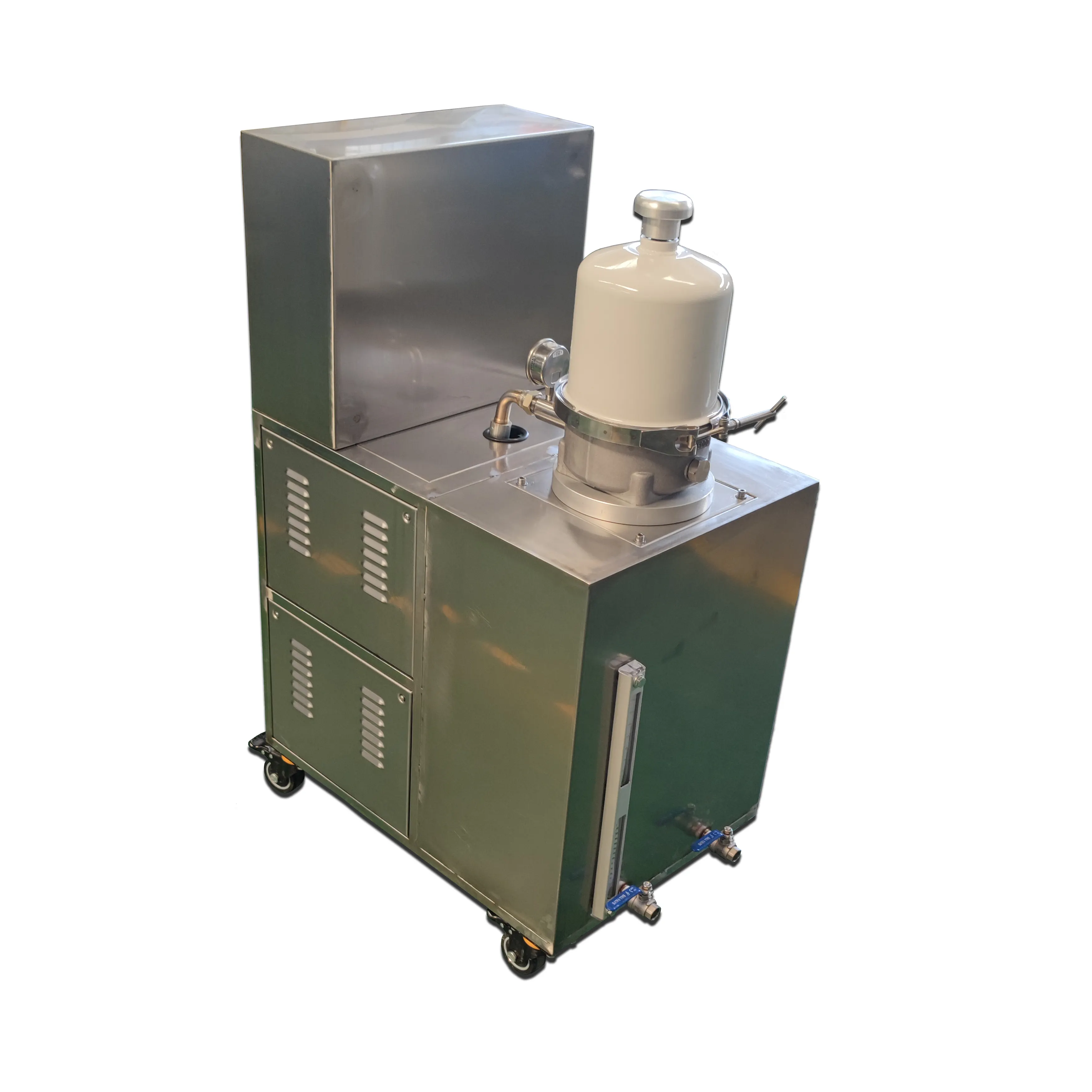 Oil filtration machine for the refrigeration oil
